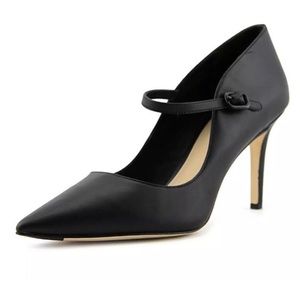 HOT! Via Spiga Blk All Leather Mary Jane pumps